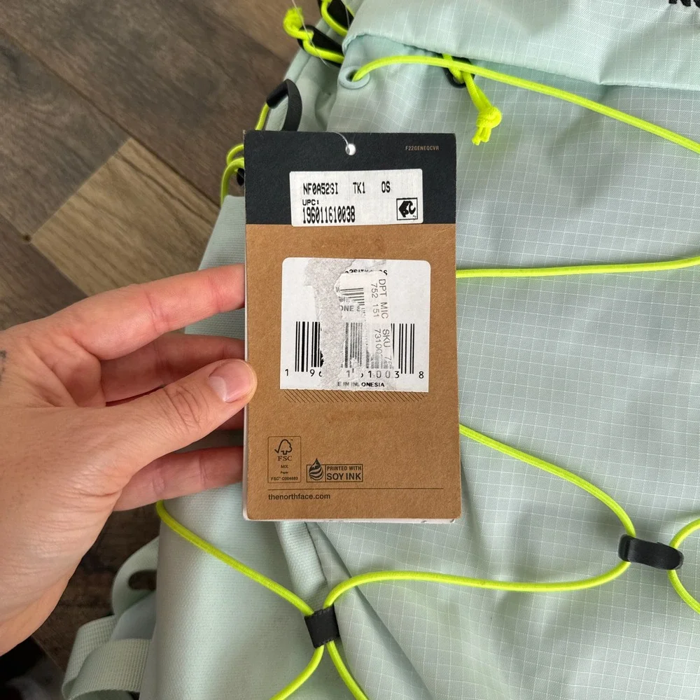 The North Face Borealis 27L Backpack Mint Green Neon Yellow NWT